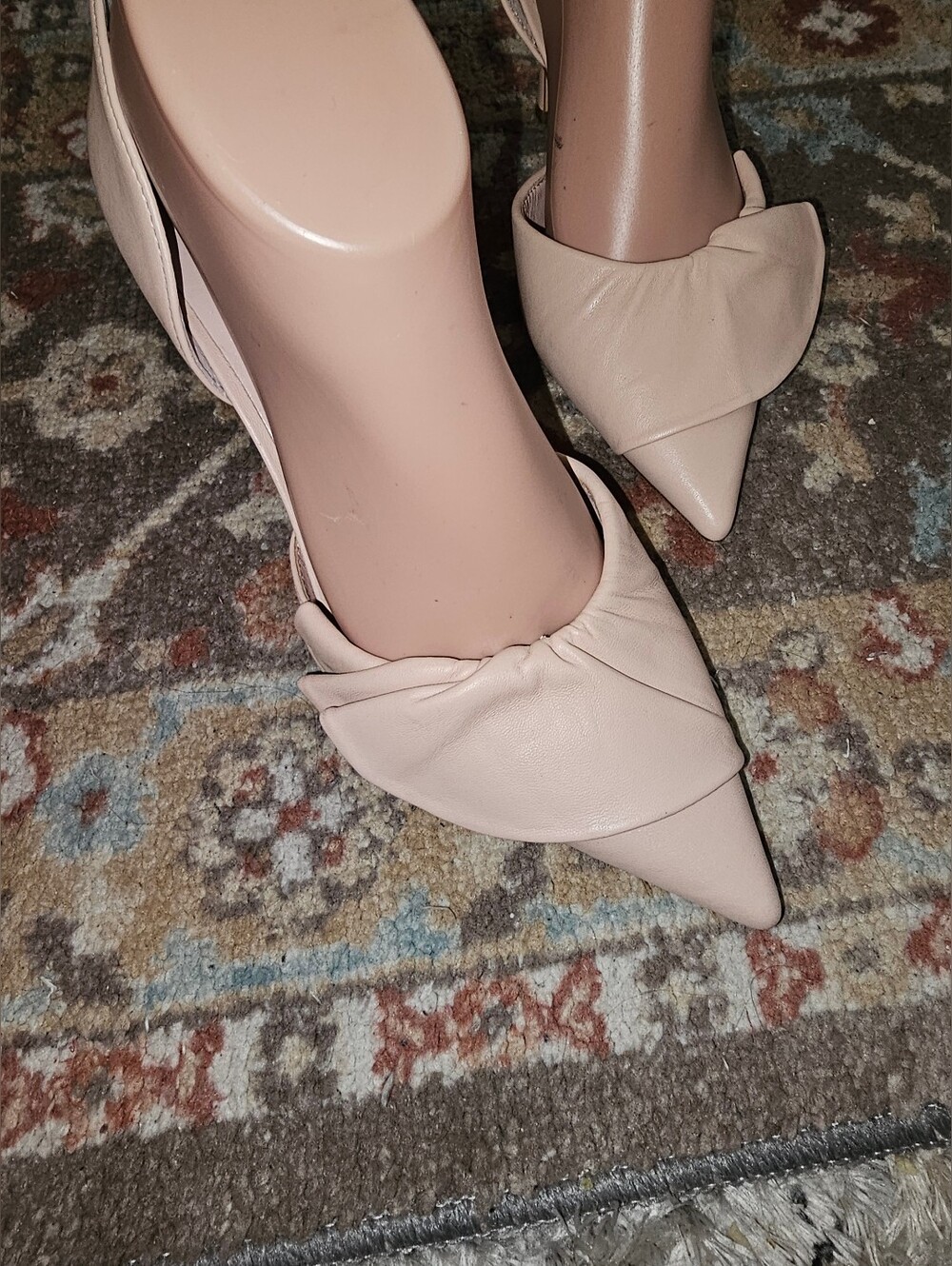KATE SPADE NEW YORK Gorgeous Blush Pink Leather d'orsay Heels Size 8.5 NICE!!